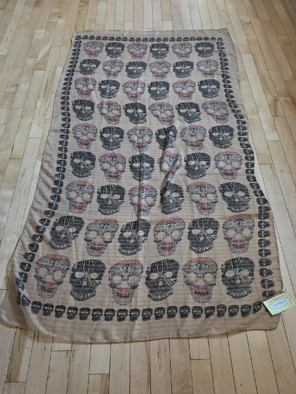 Humble Chic Womens Sugar Skull Scarf